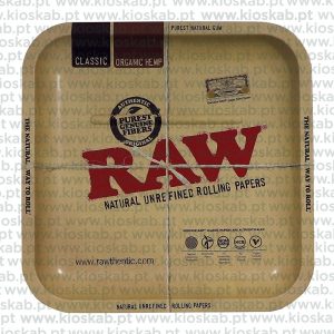 Raw Metal Rolling Tray Square