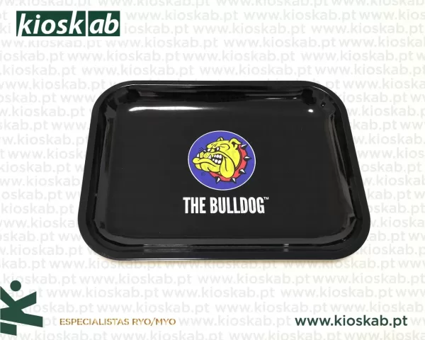 The Bulldog Metal Rolling Tray Logo Large
