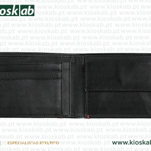 Zippo Carteira Pele Preta