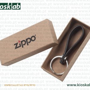 Zippo Porta Chaves Pele