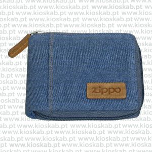 Zippo Carteira com Zipper Jeans