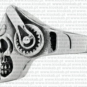 Zippo Headphone Skull Ring